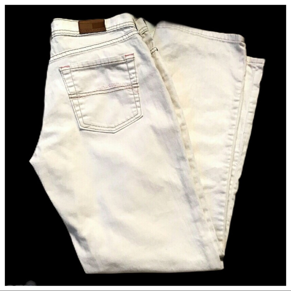 Tommy Hilfiger boyfriend white jeans - size 4